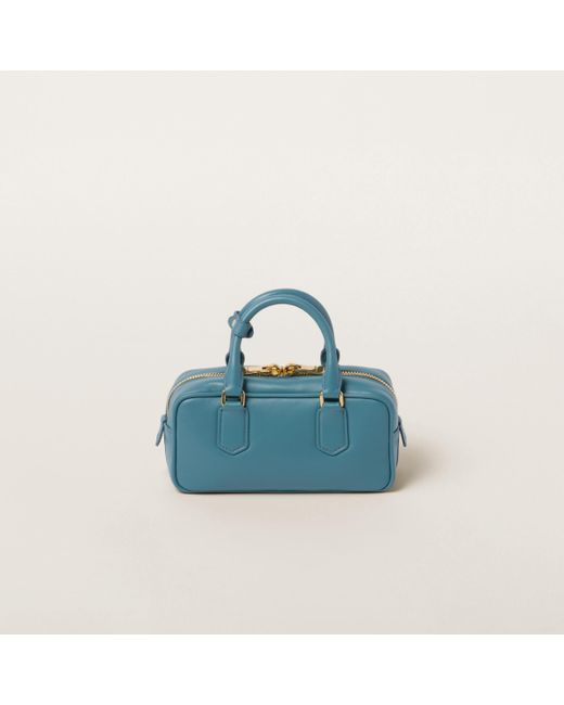 Miu Miu Blue Arcadie Leather Bag