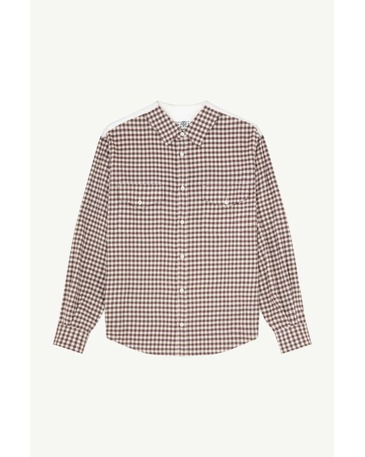 MM6 by Maison Margiela Multicolor Checkered Flannel Shirt for men