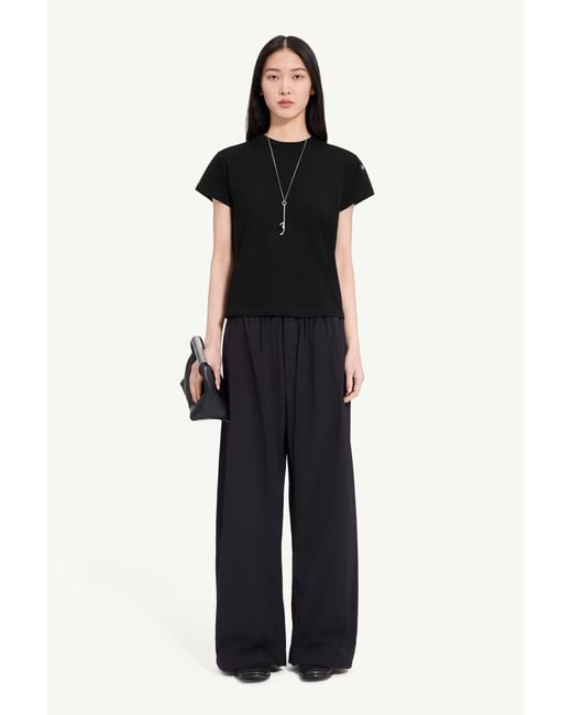 MM6 by Maison Margiela Black Mannequin-Print Cotton Jersey T-Shirt