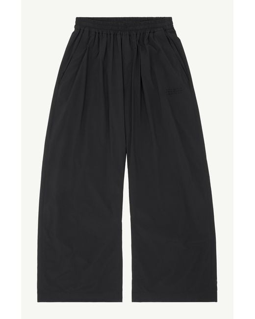 MM6 by Maison Margiela Blue Logo-Embroidered Nylon Drawstring Trousers