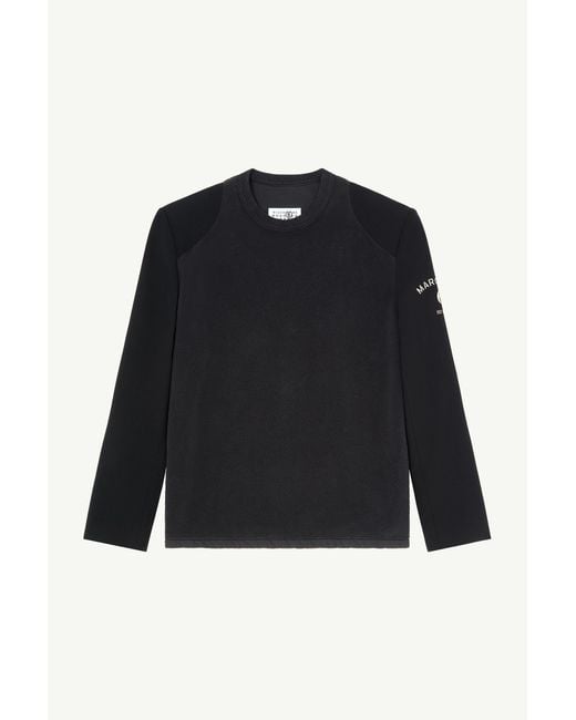MM6 by Maison Margiela Blue Long-Sleeve Top for men