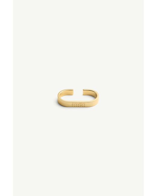 MM6 by Maison Margiela Metallic Double Numeric Ring