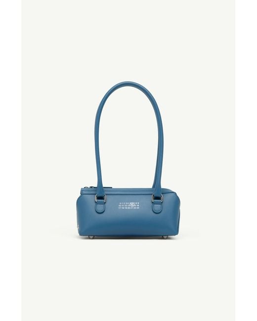MM6 by Maison Margiela Blue Bauletto Shoulder Bag Mini