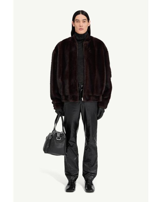 MM6 by Maison Margiela Black Bomber Jacket for men