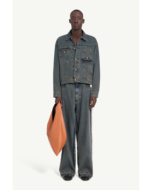 MM6 by Maison Margiela Blue Denim Jacket for men