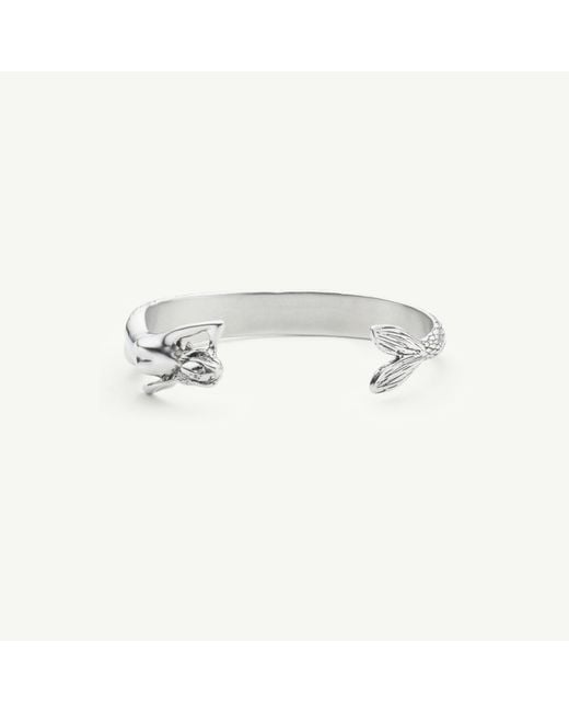MM6 by Maison Margiela White Mermaid Cuff Bracelet for men