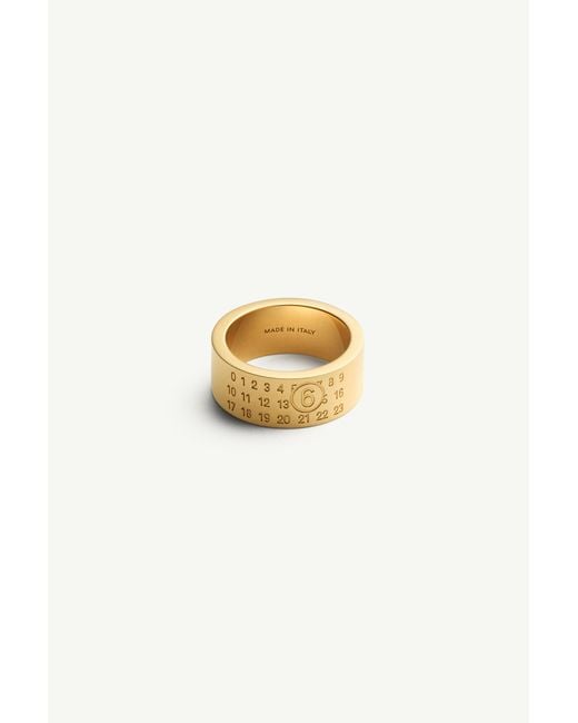 MM6 by Maison Margiela White Numeric Ring