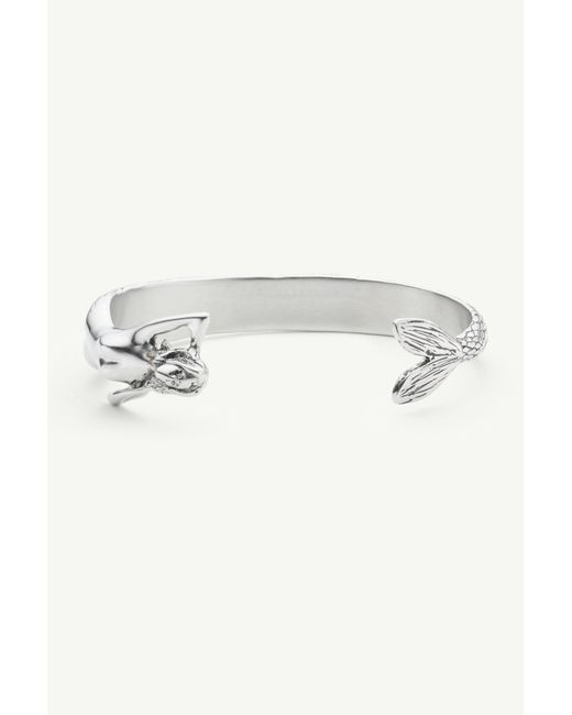 MM6 by Maison Margiela White Mermaid Cuff Bracelet for men