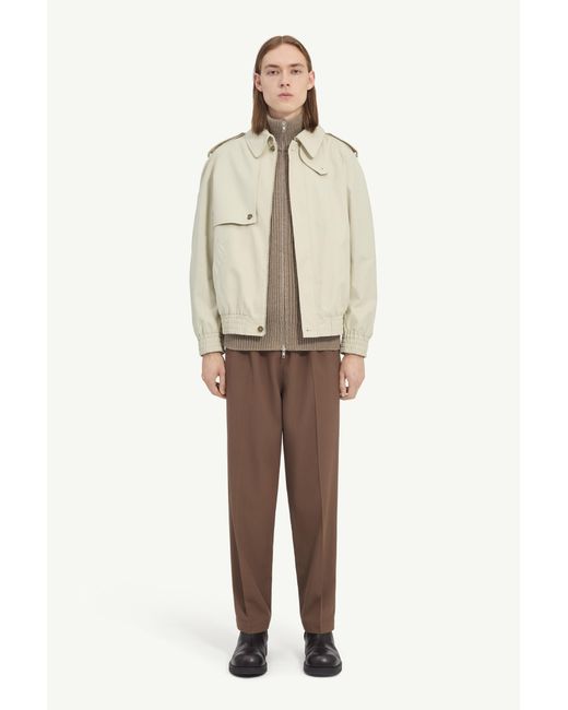 MM6 by Maison Margiela Natural Cotton Twill Jacket for men