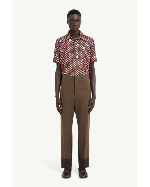 MM6 by Maison Margiela Brown Tailored Trousers for men