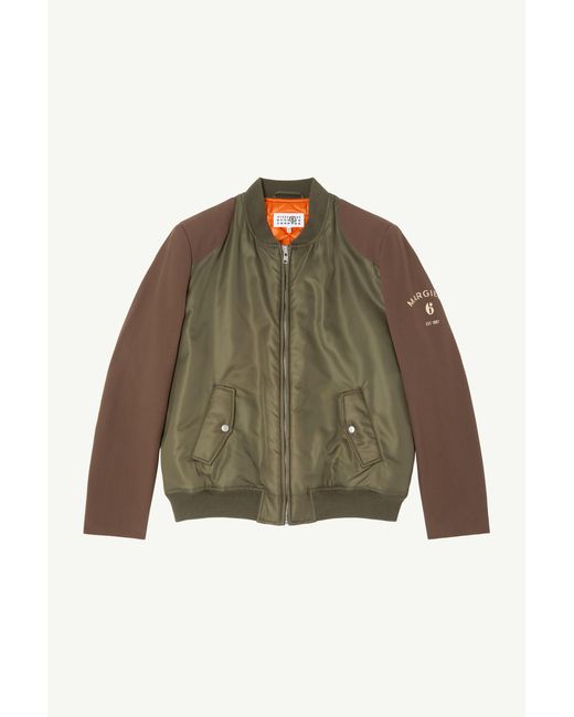 MM6 by Maison Margiela Green Mannequin Bomber Jacket for men
