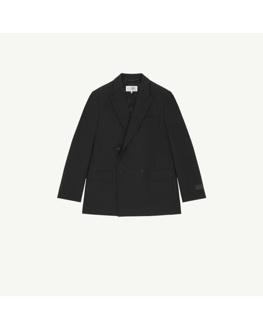 MM6 by Maison Margiela Black Double-Breasted Blazer