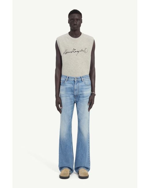 MM6 by Maison Margiela Blue Bootcut Jeans for men