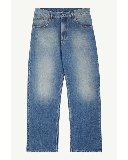 MM6 by Maison Margiela Blue Straight-Leg Jeans for men