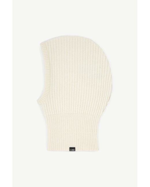 MM6 by Maison Margiela White Knit Balaclava