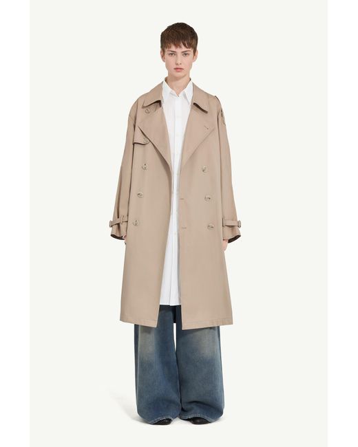 MM6 by Maison Margiela Natural Twist Trench Coat