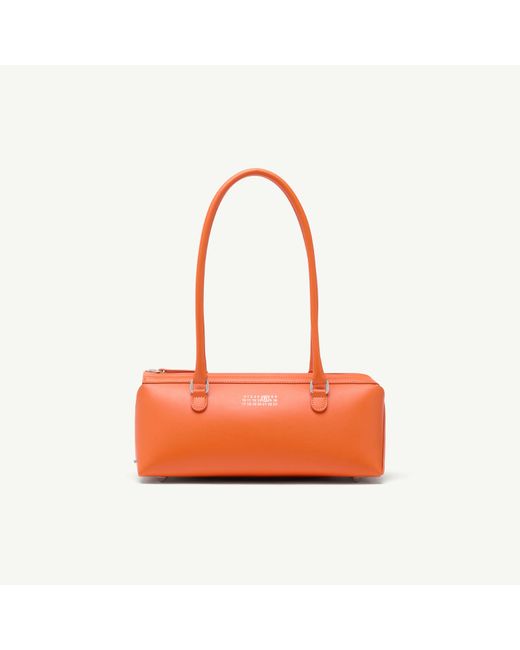 MM6 by Maison Margiela Orange Bauletto Shoulder Bag Small