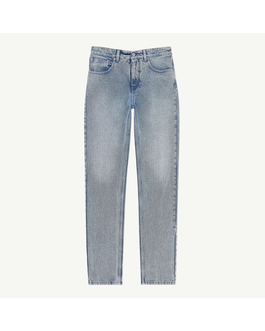 MM6 by Maison Margiela Blue Straight-Leg Jeans