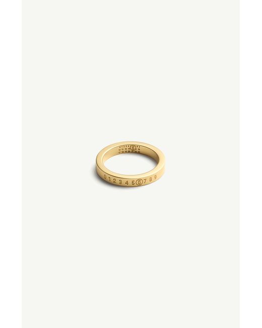 MM6 by Maison Margiela Metallic Numeric Ring