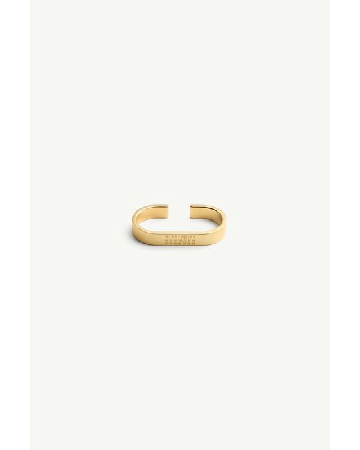 MM6 by Maison Margiela Metallic Double Numeric Ring