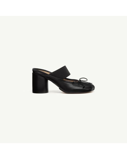 MM6 by Maison Margiela Black Anatomic Numeric Sandals