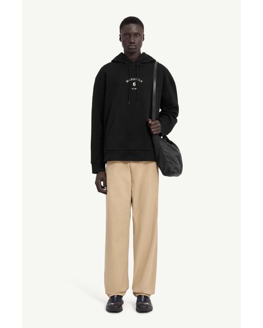 MM6 by Maison Margiela Black Mannequin Print Hooded Sweatshirt for men