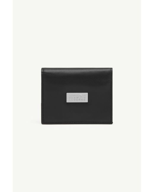 MM6 by Maison Margiela Black Leather Wallet