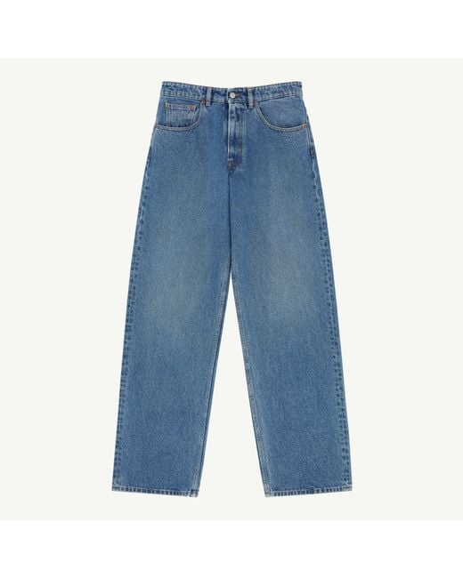 MM6 by Maison Margiela Blue Wide-Leg Jeans for men