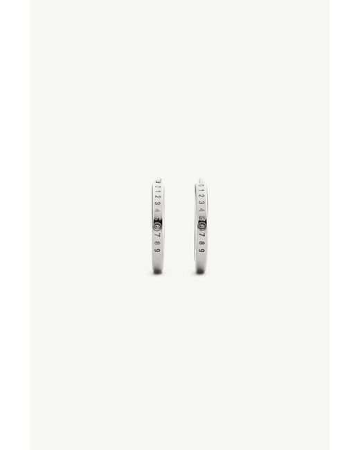 MM6 by Maison Margiela Multicolor Numeric Hoop Earrings for men