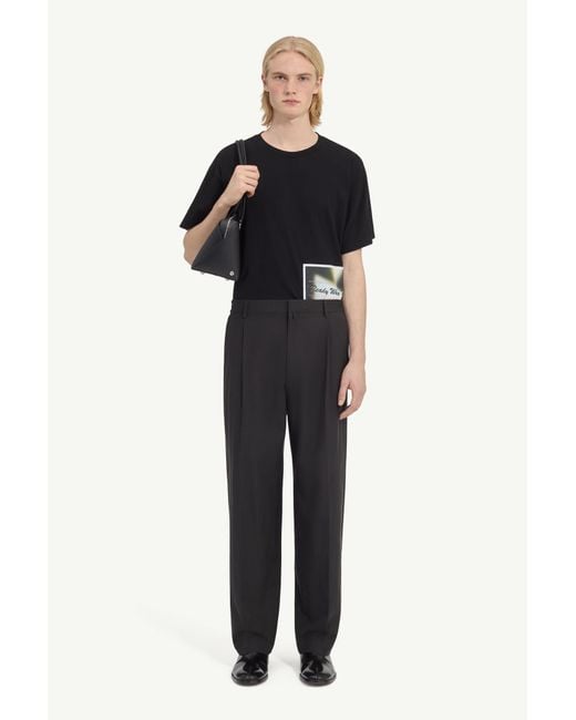 MM6 by Maison Margiela Gray Wool Shirting Trousers for men