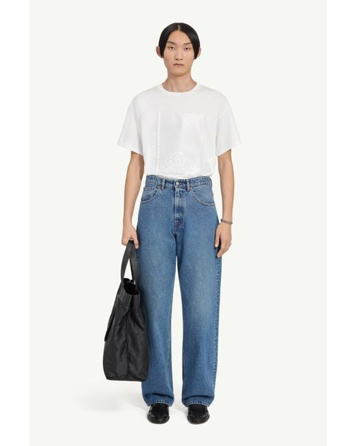 MM6 by Maison Margiela Blue Wide-Leg Jeans for men