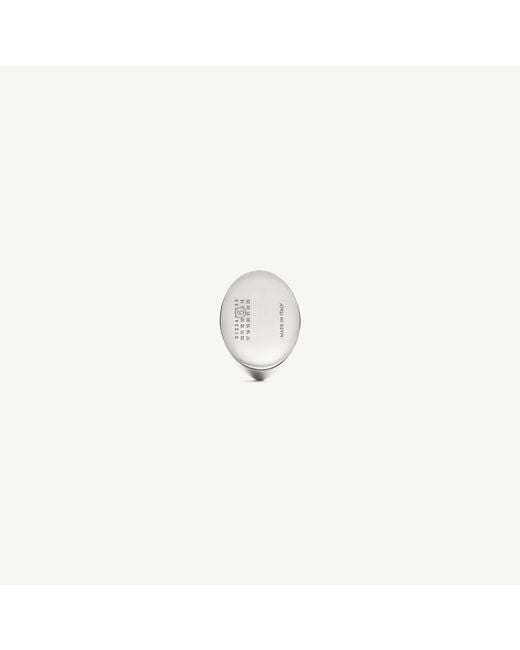 MM6 by Maison Margiela White Numeric Signet Earring