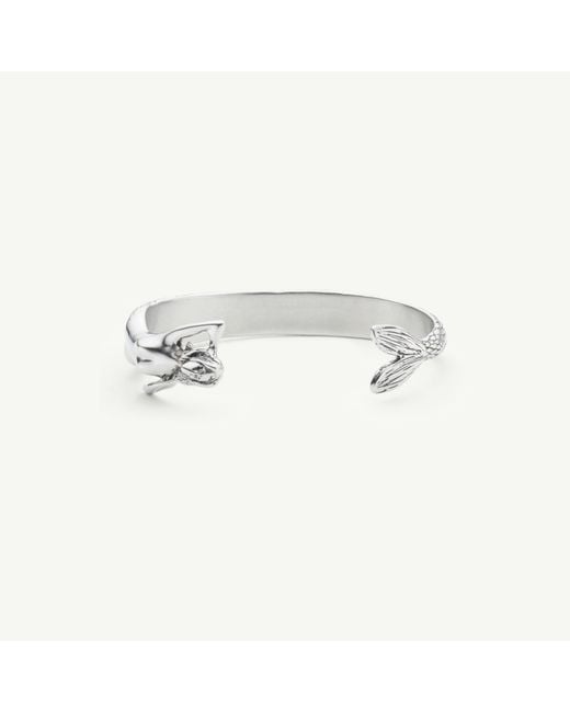 MM6 by Maison Margiela White Mermaid Cuff Bracelet for men
