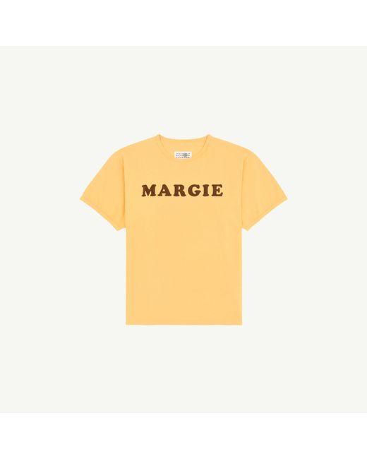 MM6 by Maison Margiela Yellow Vintage Jersey T-Shirt for men