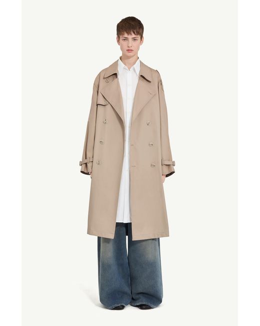 MM6 by Maison Margiela Natural Twist Trench Coat