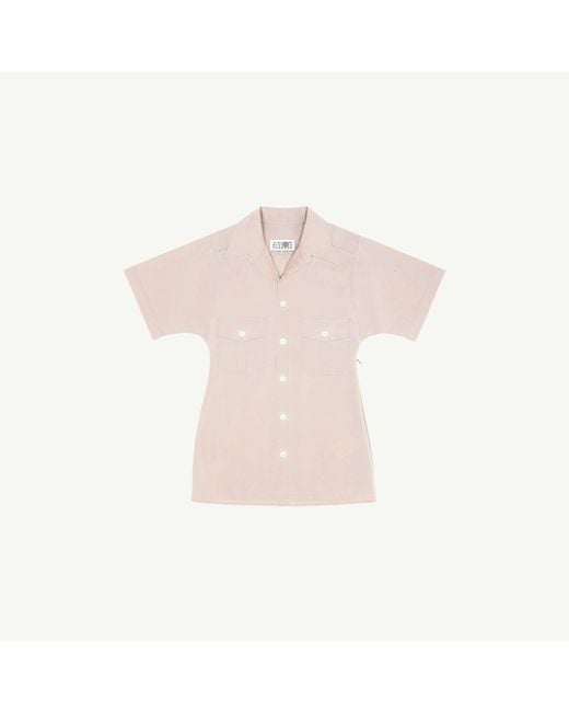 MM6 by Maison Margiela Pink Tailored Poplin Shirt
