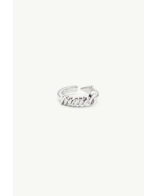 MM6 by Maison Margiela White Enjoy Ring