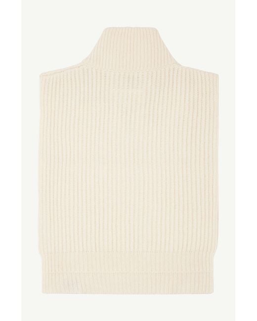 MM6 by Maison Margiela Natural Wool Sweater Vest