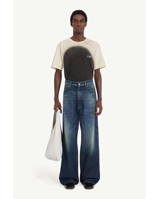 MM6 by Maison Margiela Blue Wide-Leg Jeans for men