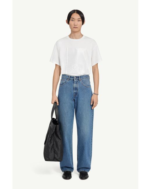 MM6 by Maison Margiela Blue Wide-Leg Jeans for men