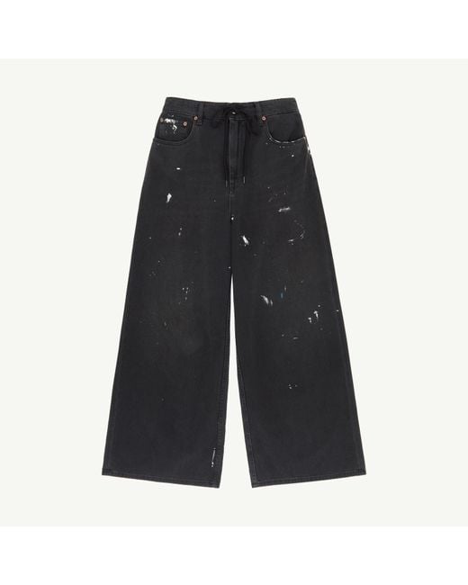 Jean Ample, Femme, Taille MM6 by Maison Margiela en coloris Black