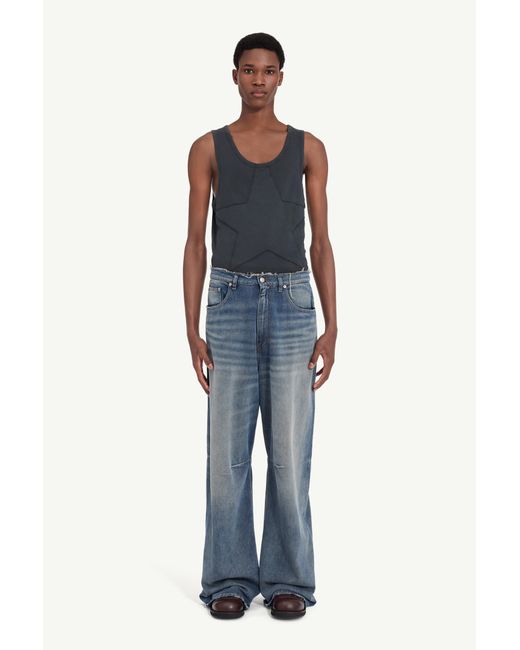 MM6 by Maison Margiela Blue Wide-Leg Jeans for men