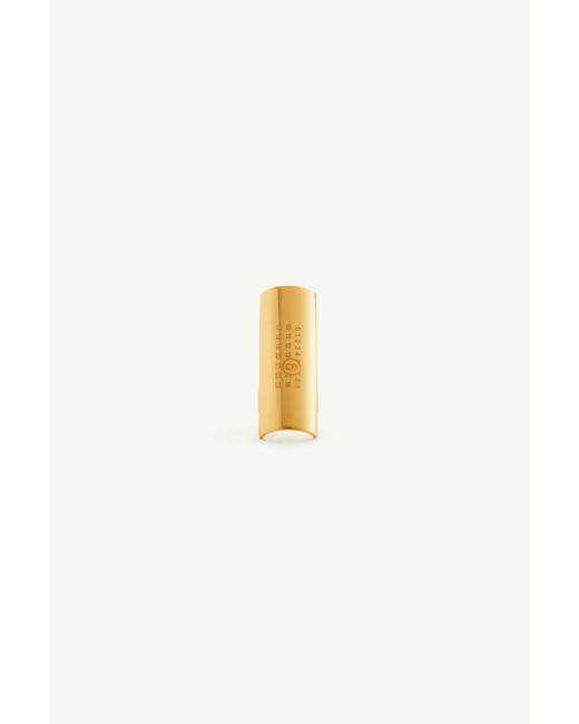 MM6 by Maison Margiela White Wide Numeric Ring