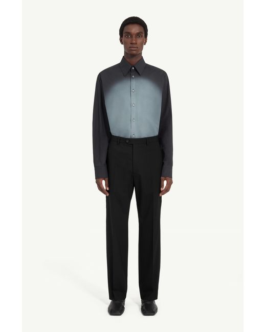 MM6 by Maison Margiela Black Tailored Wool-Blend Trousers for men