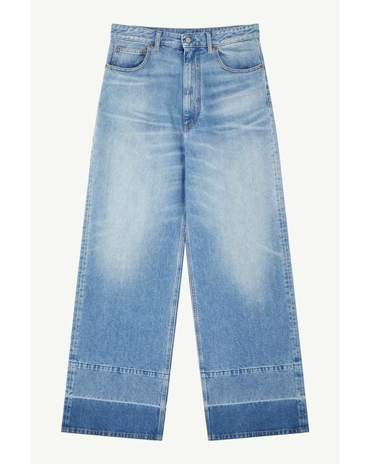MM6 by Maison Margiela Blue Wide-Leg Jeans for men