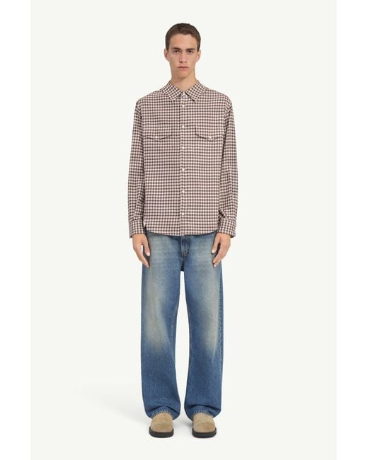 MM6 by Maison Margiela Multicolor Checkered Flannel Shirt for men