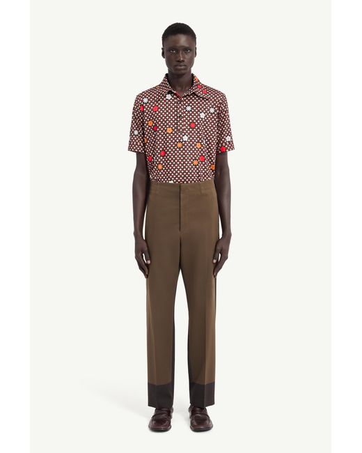 MM6 by Maison Margiela Brown Tailored Trousers for men