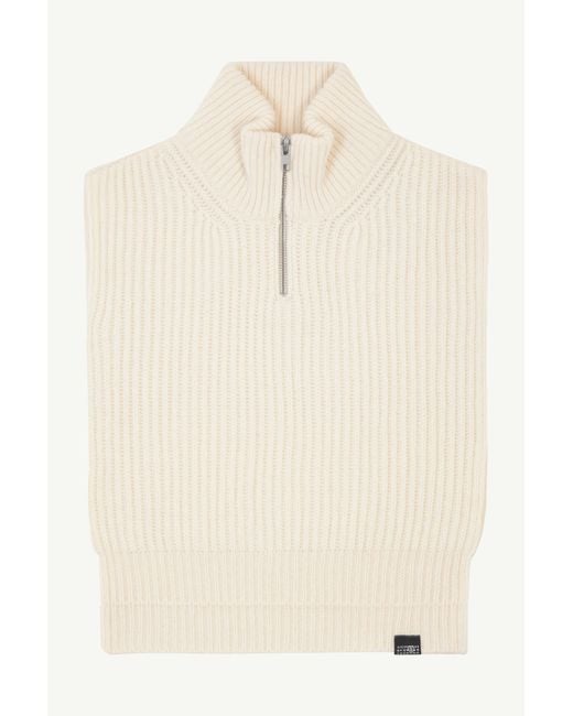 MM6 by Maison Margiela Natural Wool Sweater Vest
