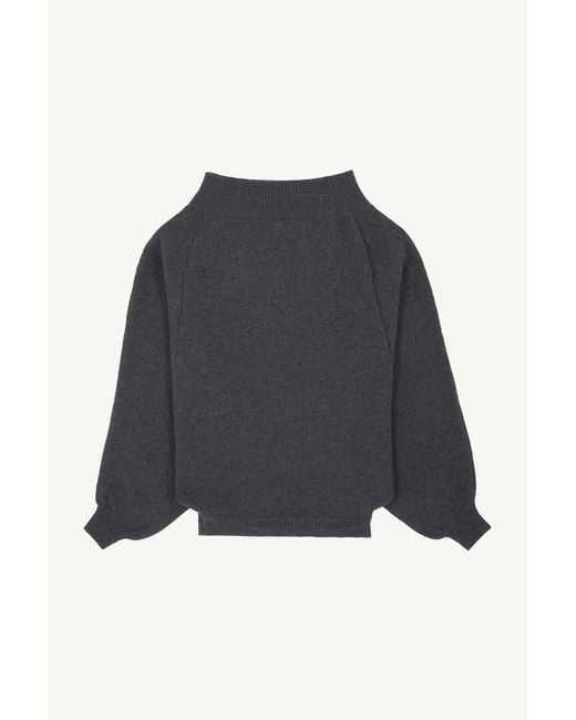 MM6 by Maison Margiela Blue Merino Wool Knitted Dress