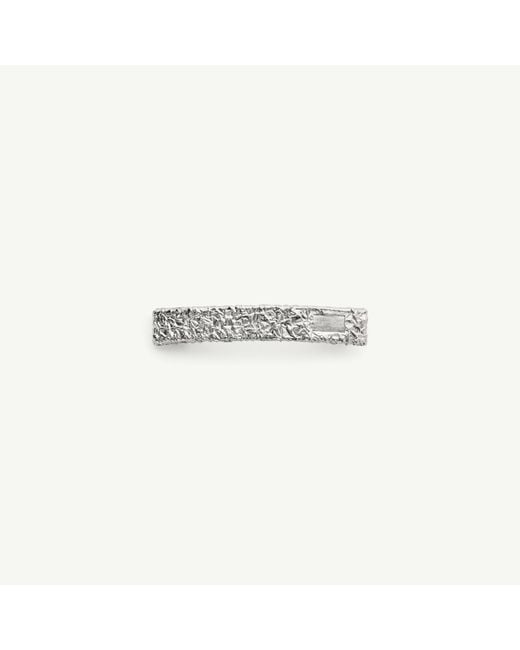 MM6 by Maison Margiela White Foil Hair Clip